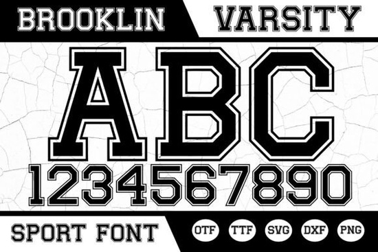 Brooklin Varsity Font